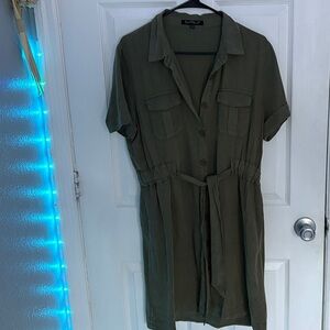 Velvet Heart Olive Green Shirt Dress